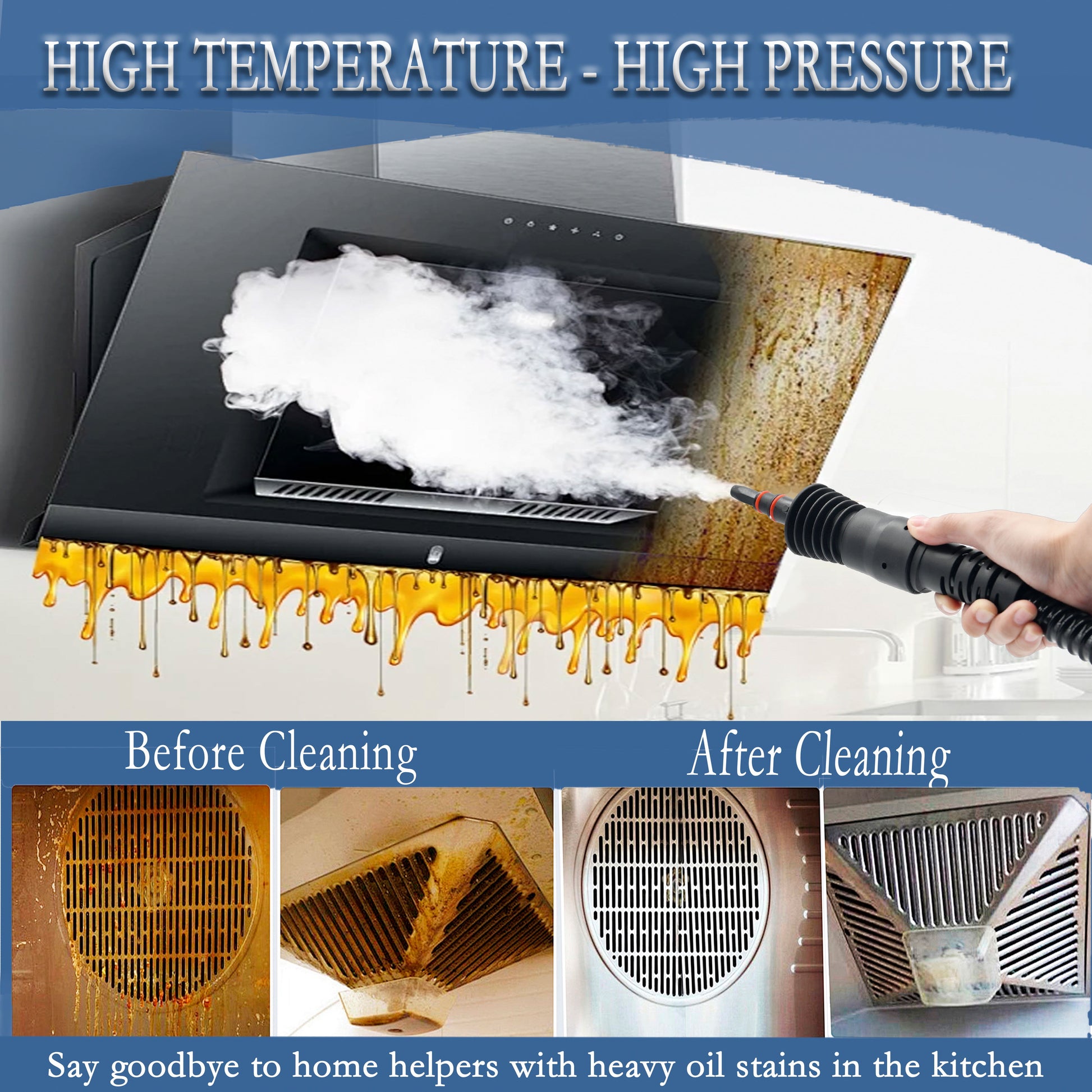 Handheld Steam Cleaner, 1050W Steamer for Cleaning with 9 Pcs Accessories, for Kitchen Sofa Bathroom Car Window