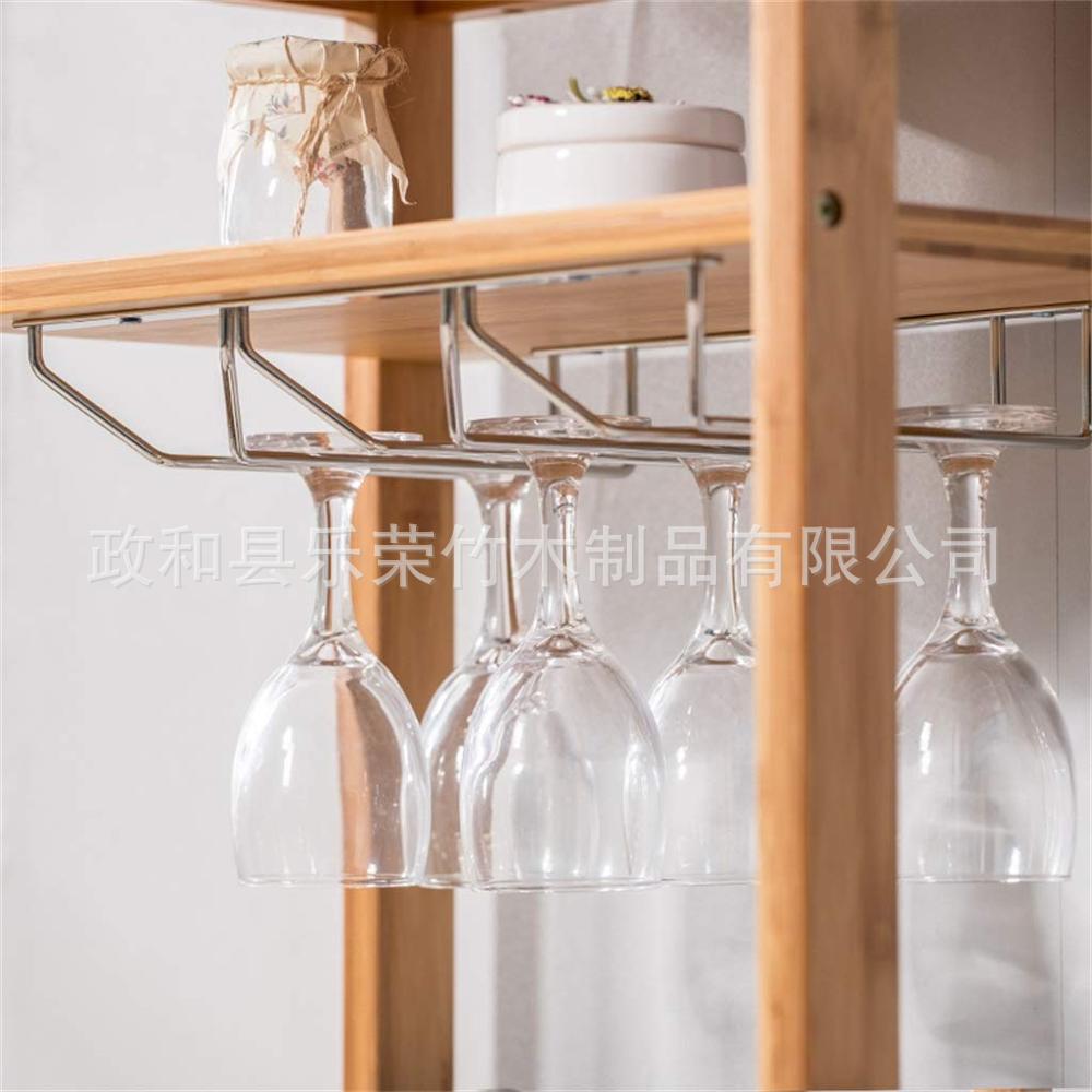 Red Wine Cabinet Display Rack Wall-Mounted Small Red Wine Bottle Rack Bamboo Wine Rack Red Wine Table Simple Wine Rack