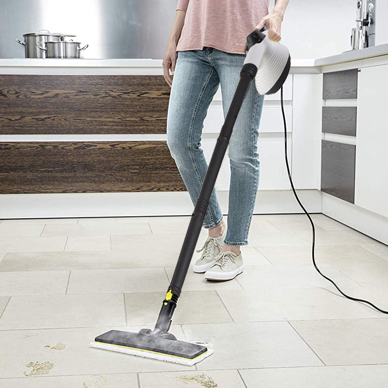 1050W High Temperature High Pressure Steam Cleaner for Kitchen Range Hood Air Conditioner Oil Stain Removal Household Disinfection Mop Cleaning Machine