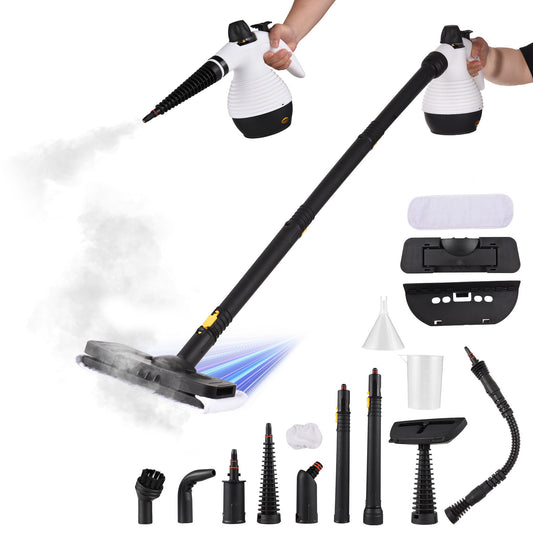 1050W High Temperature High Pressure Steam Cleaner for Kitchen Range Hood Air Conditioner Oil Stain Removal Household Disinfection Mop Cleaning Machine