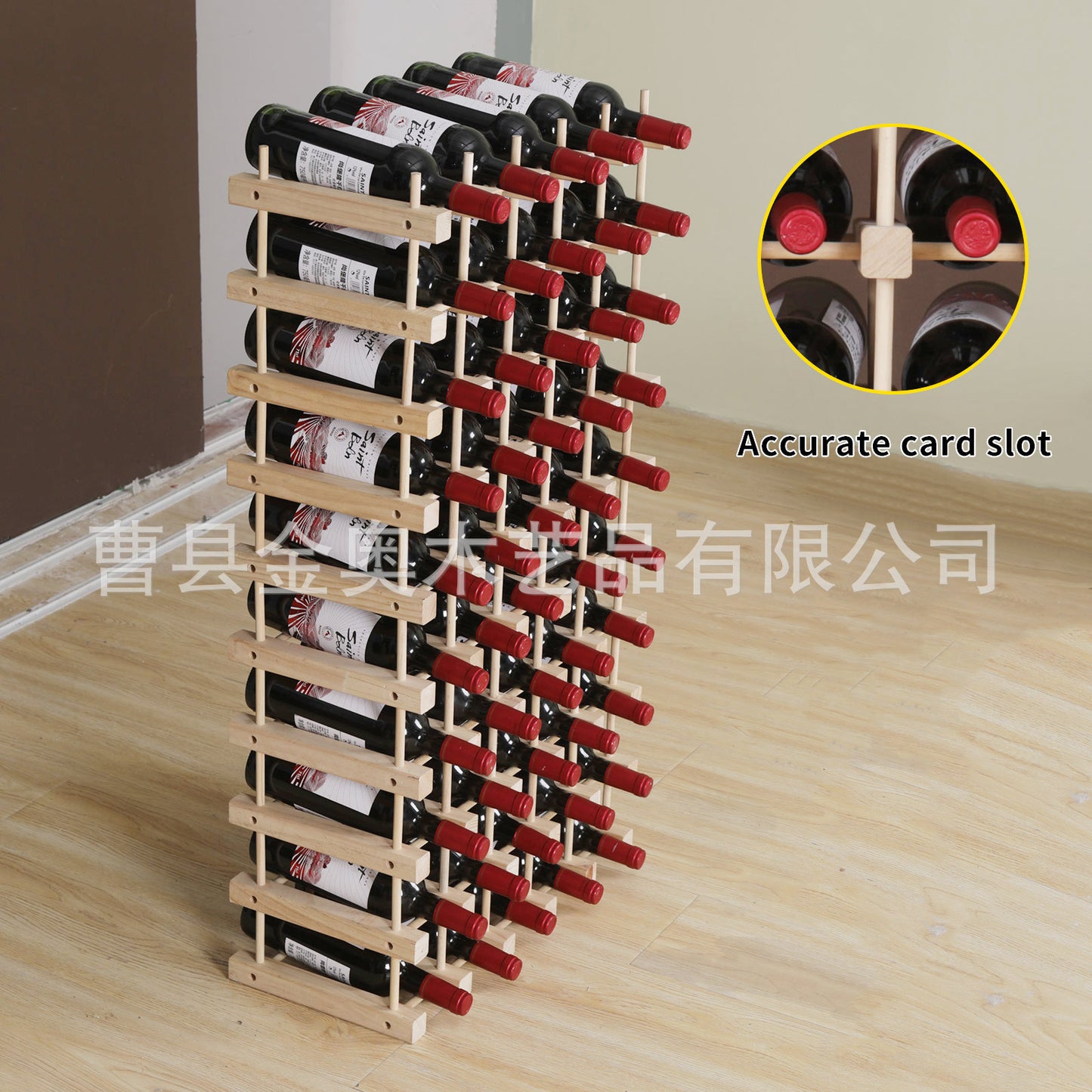 Simple Decorative Solid Wood Wine Rack DIY Wooden Wine Rack Assembly Display Rack Multi-bottle Storage Rack Display Rack