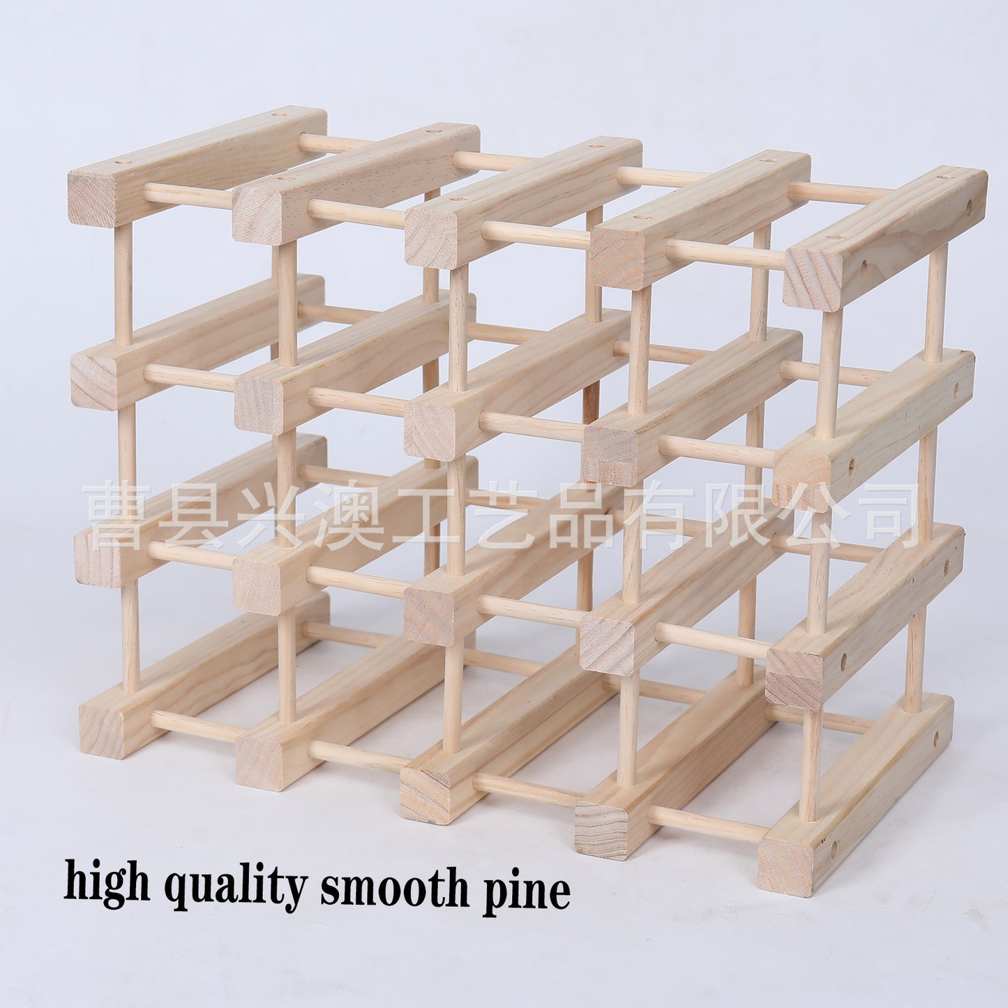 Simple Decorative Solid Wood Wine Rack DIY Wooden Wine Rack Assemblable Display Rack Multi-bottle Stacking Storage Rack