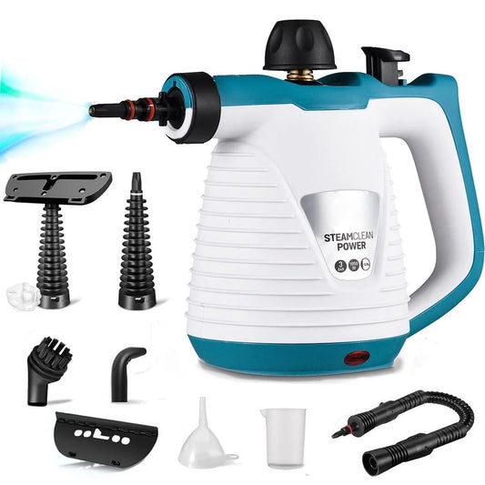 Handheld Steam Cleaner, 1050W Steamer for Cleaning with 9 Pcs Accessories, for Kitchen Sofa Bathroom Car Window