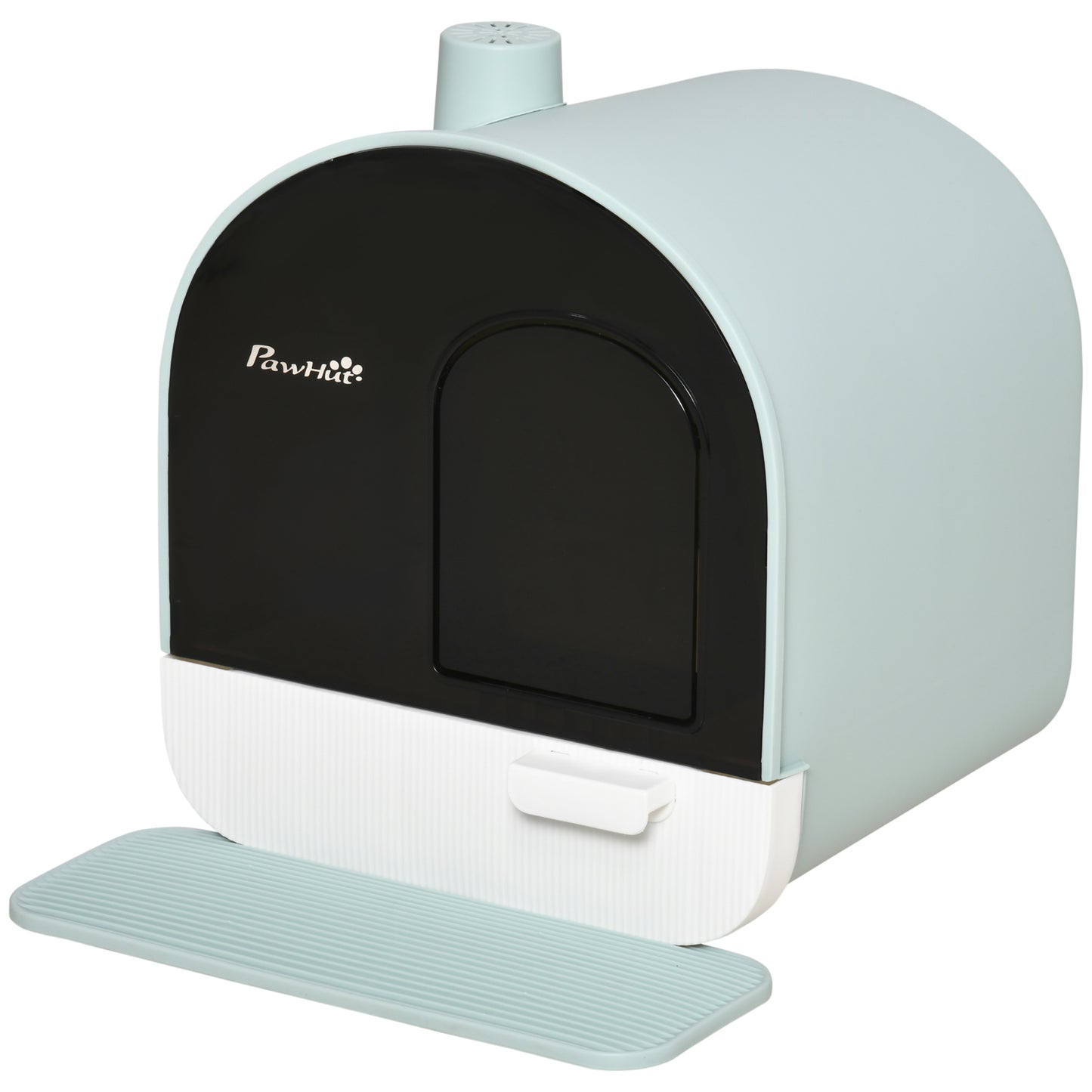 Cat Litter Box with Lid, Indoor Cat with Tray, Spoon, Strainer
