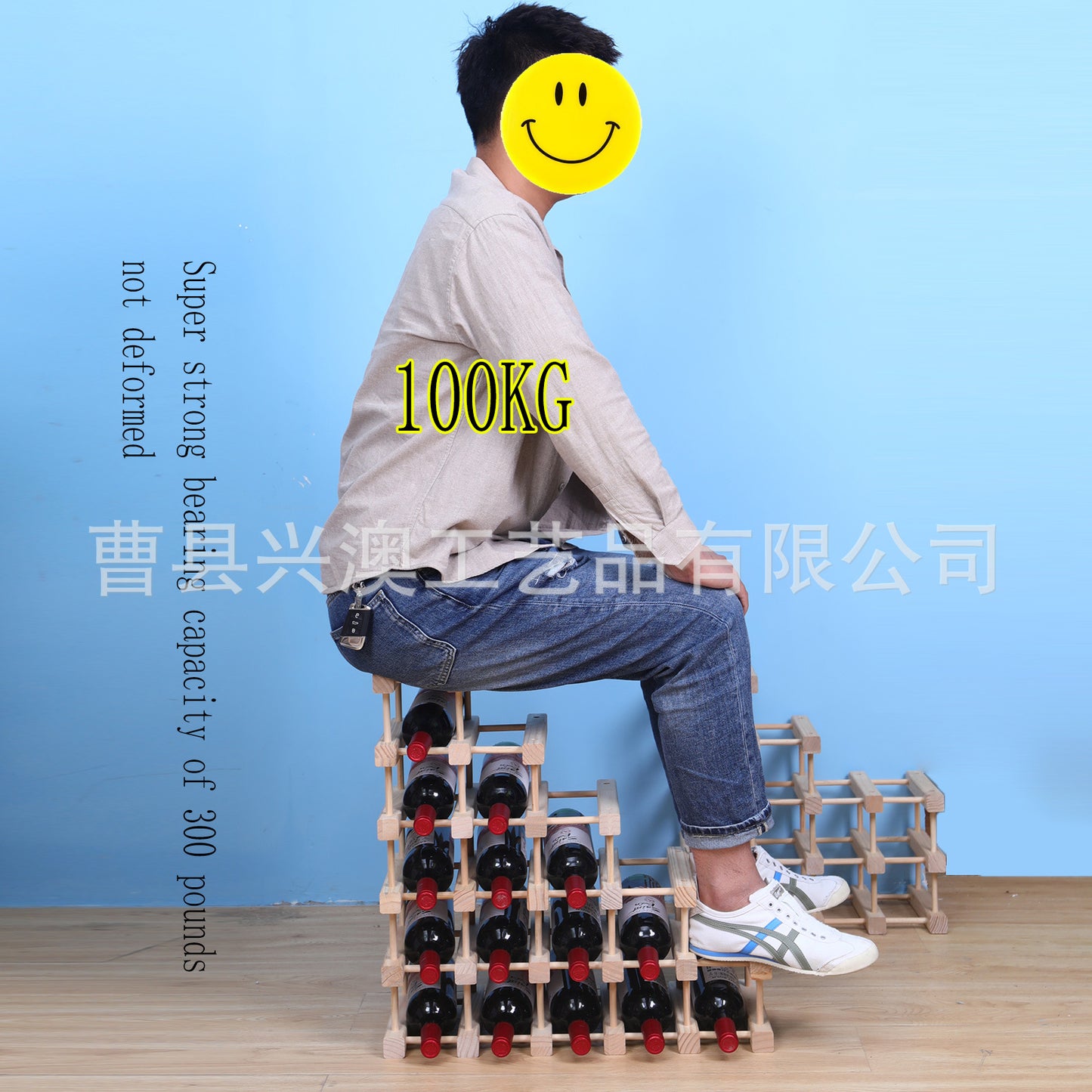 Simple Decorative Solid Wood Wine Rack DIY Wooden Wine Rack Assemblable Display Rack Multi-bottle Stacking Storage Rack