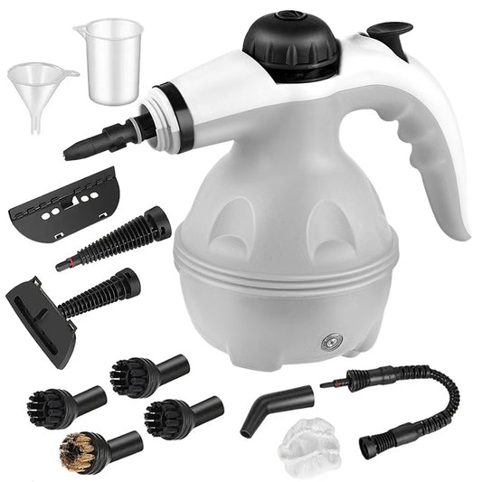 Grenade Steam Cleaner, Pressurized Handheld Cleaner for Household Use, Equipped with 12 Accessories, for Multiple Surfaces and a Powerful Home Steam Machine for Cleaning in Various Scenarios.