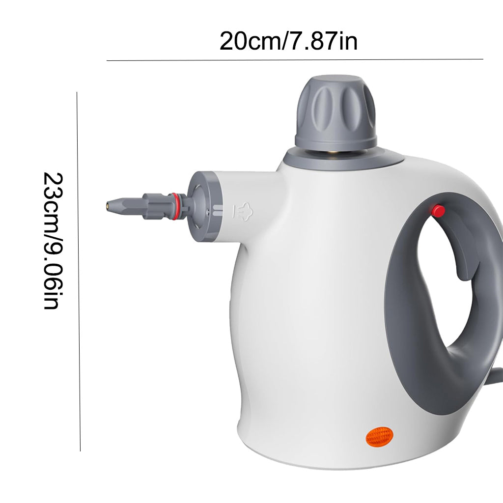 Powerful Handheld Steam Cleaner - 500ml Tank, 12 Accessories for Deep Cleaning All Surfaces - Perfect for Kitchen, Bathroom, and Car!